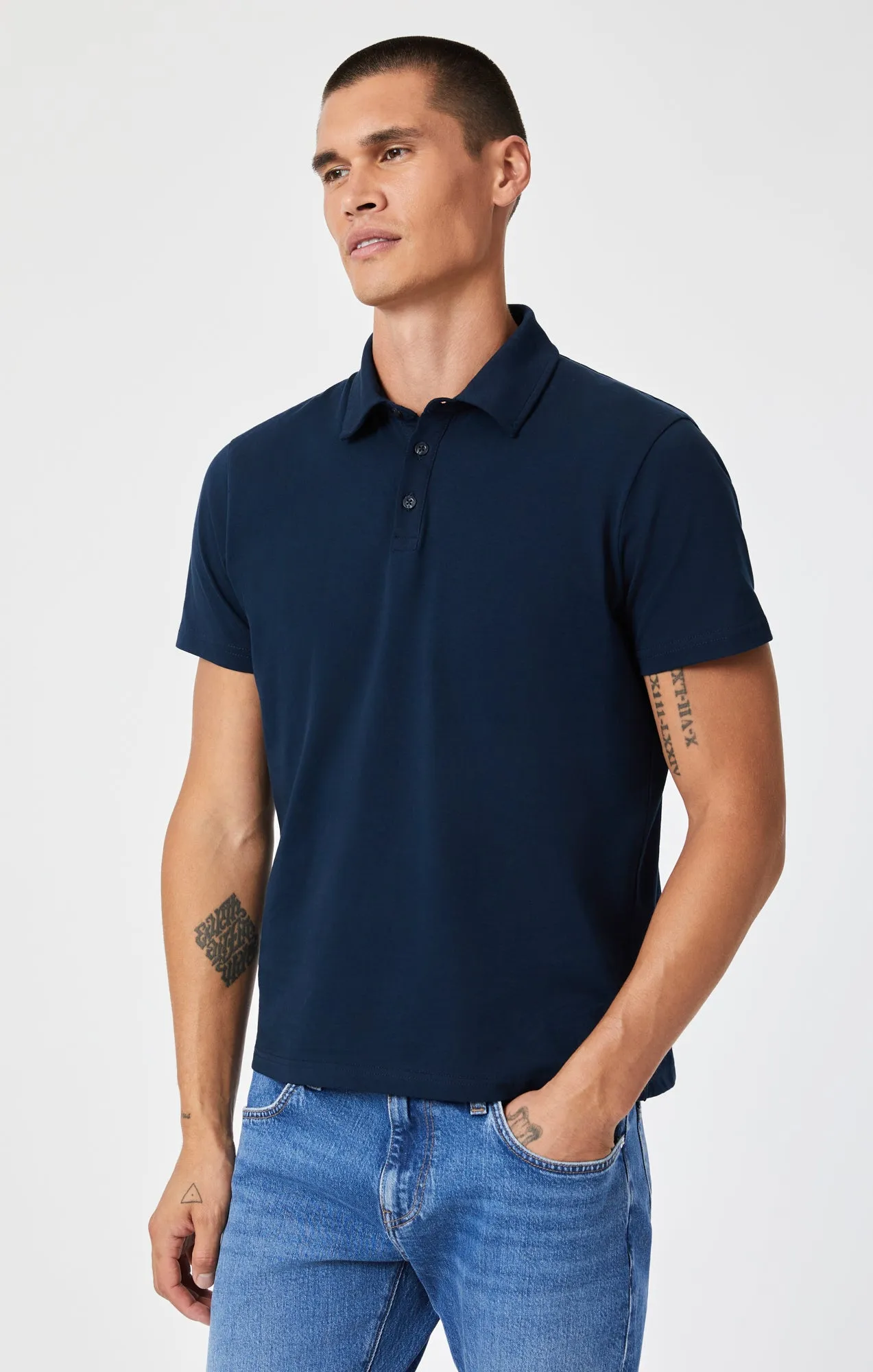 POLO SHIRT IN TOTAL ECLIPSE