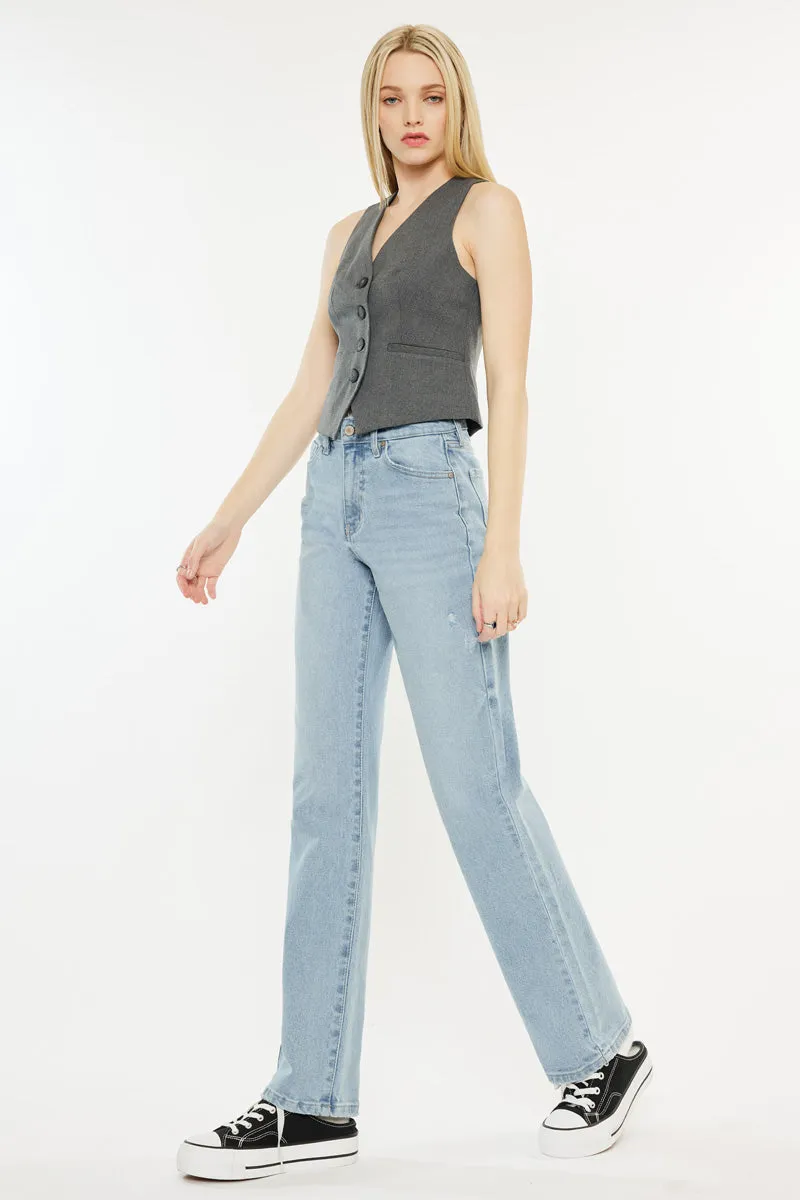 Princess High Rise True Straight Leg  Jeans