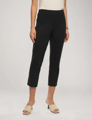Pull On Slim Crop With Side Slits Anne Deluxe- Sale