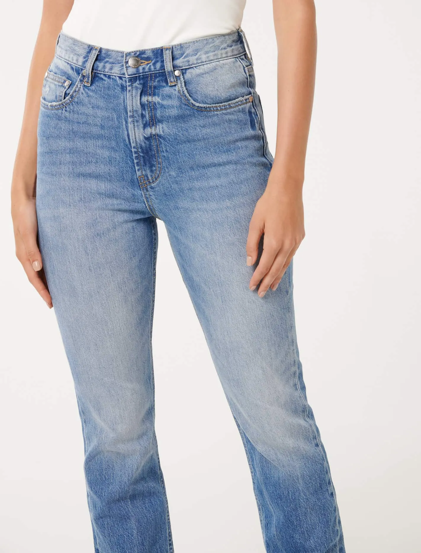 Rebecca High Rise Straight Jeans