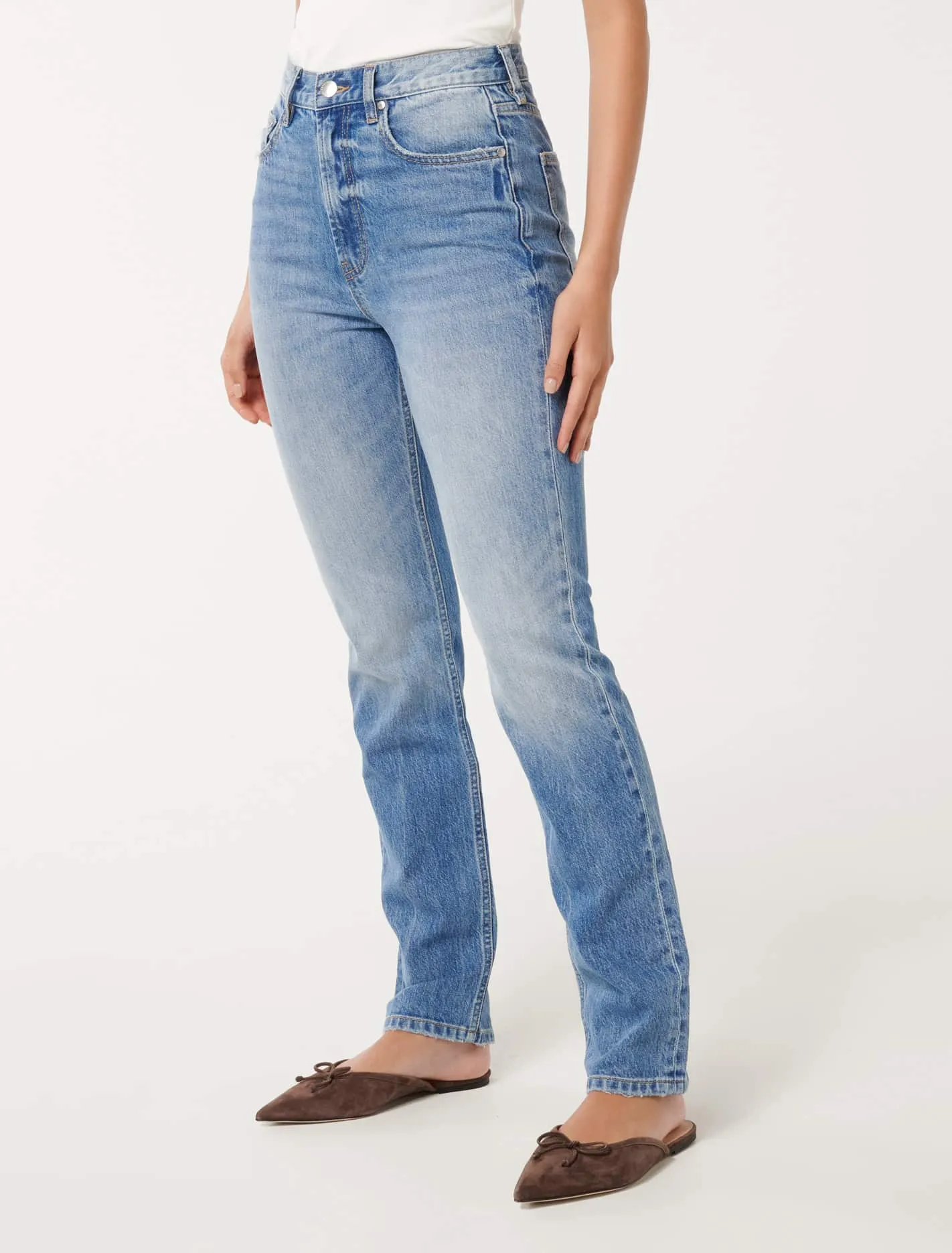 Rebecca High Rise Straight Jeans