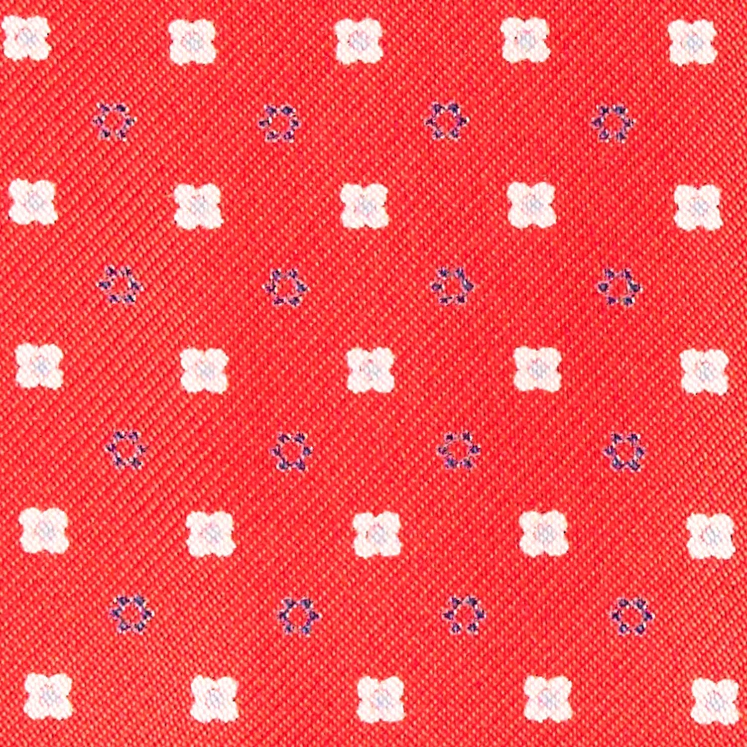 RED SILK ASCOT TIE
