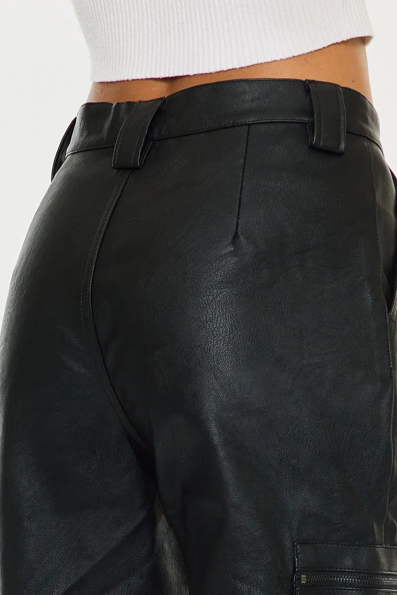 Rooney Ultra High Rise Faux Leather Joggers