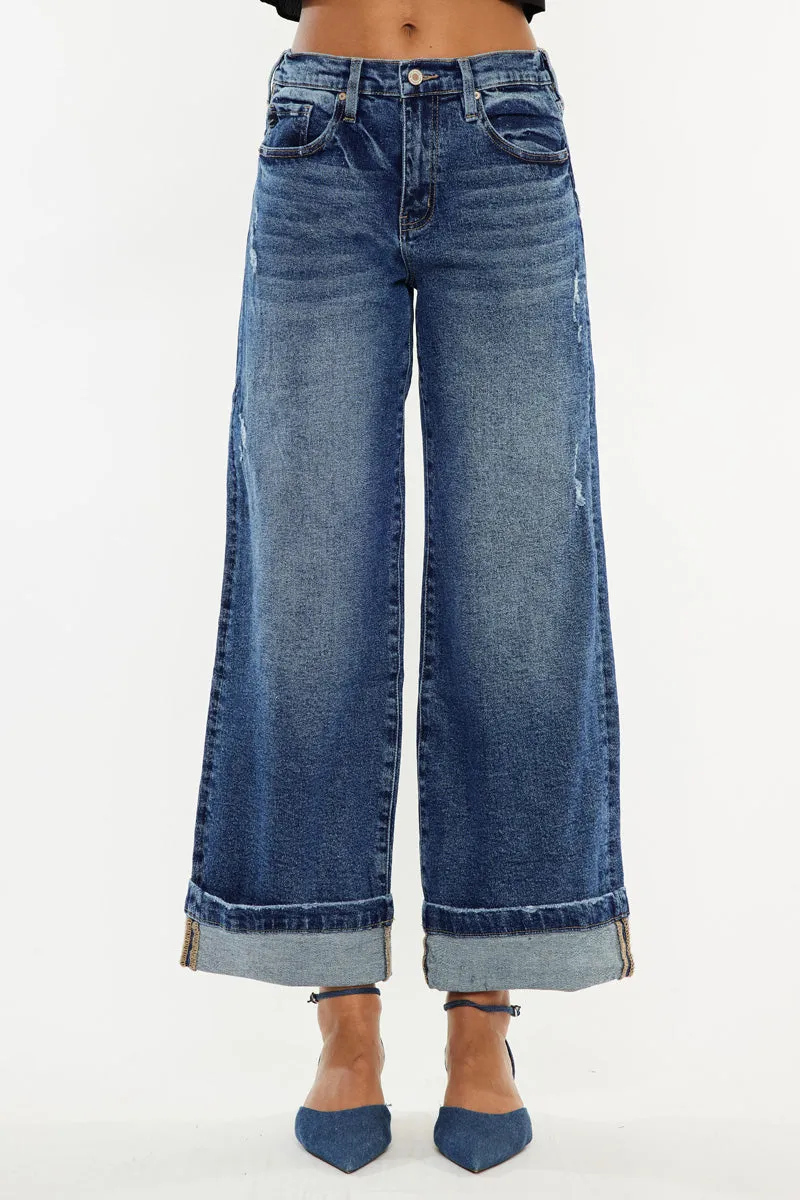 Sally High Rise Wide Leg Jeans