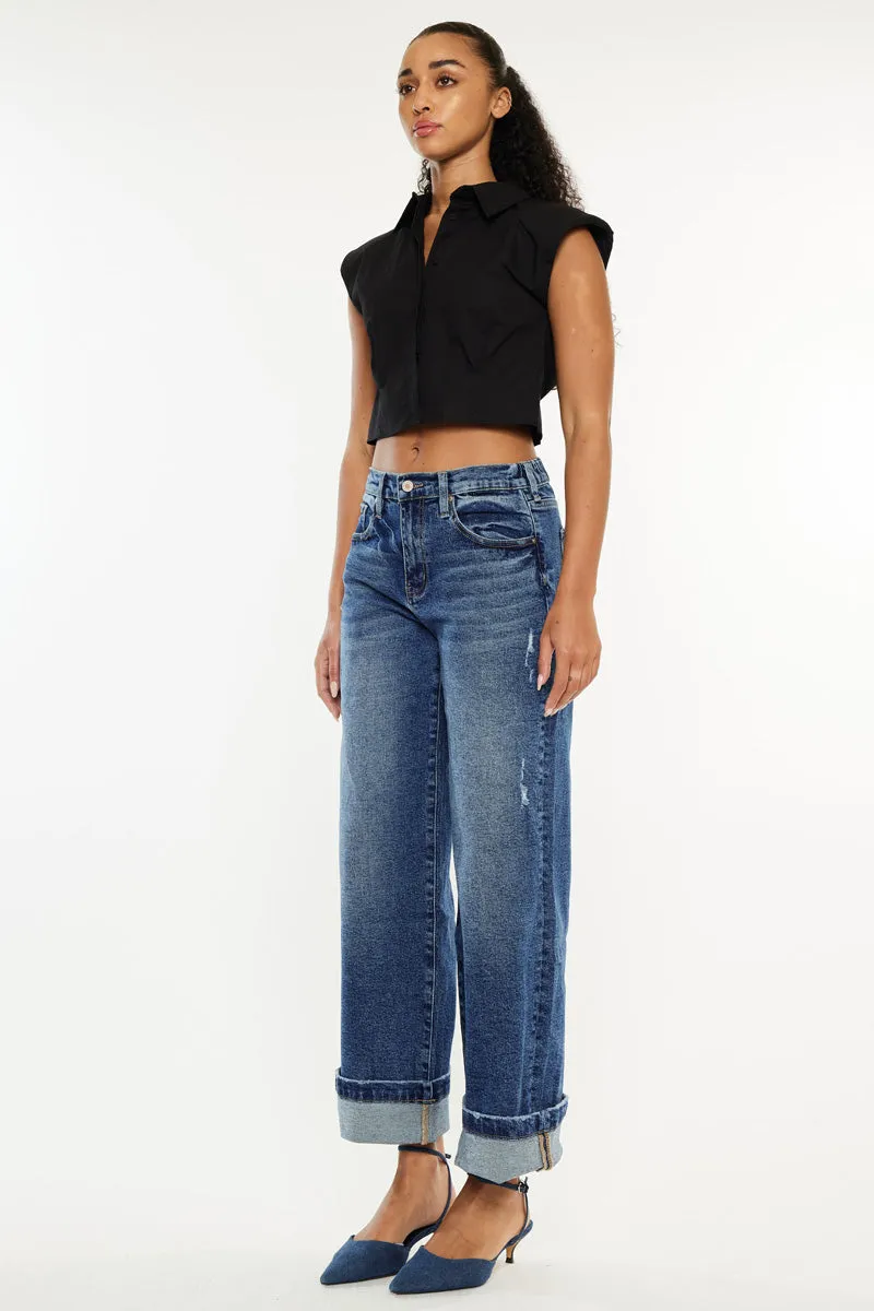 Sally High Rise Wide Leg Jeans
