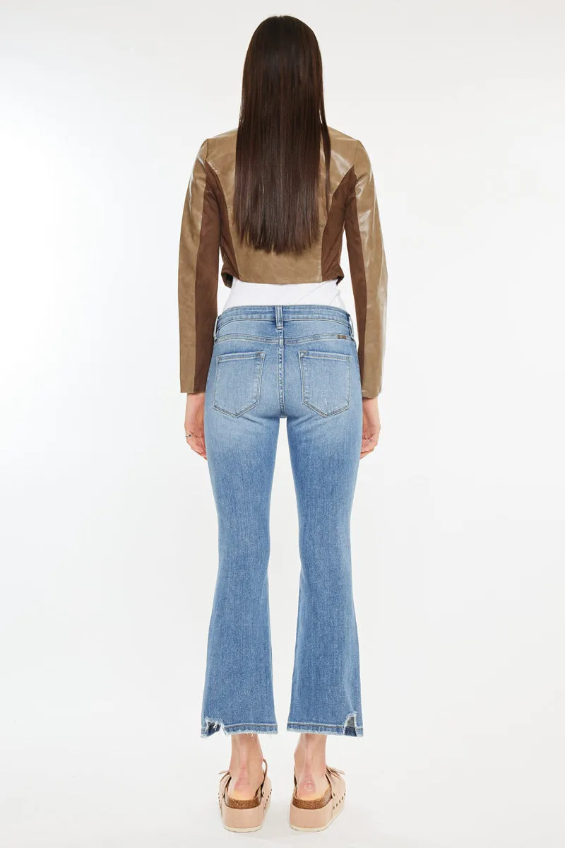 Savanna Mid Rise Cropped Flare Jean
