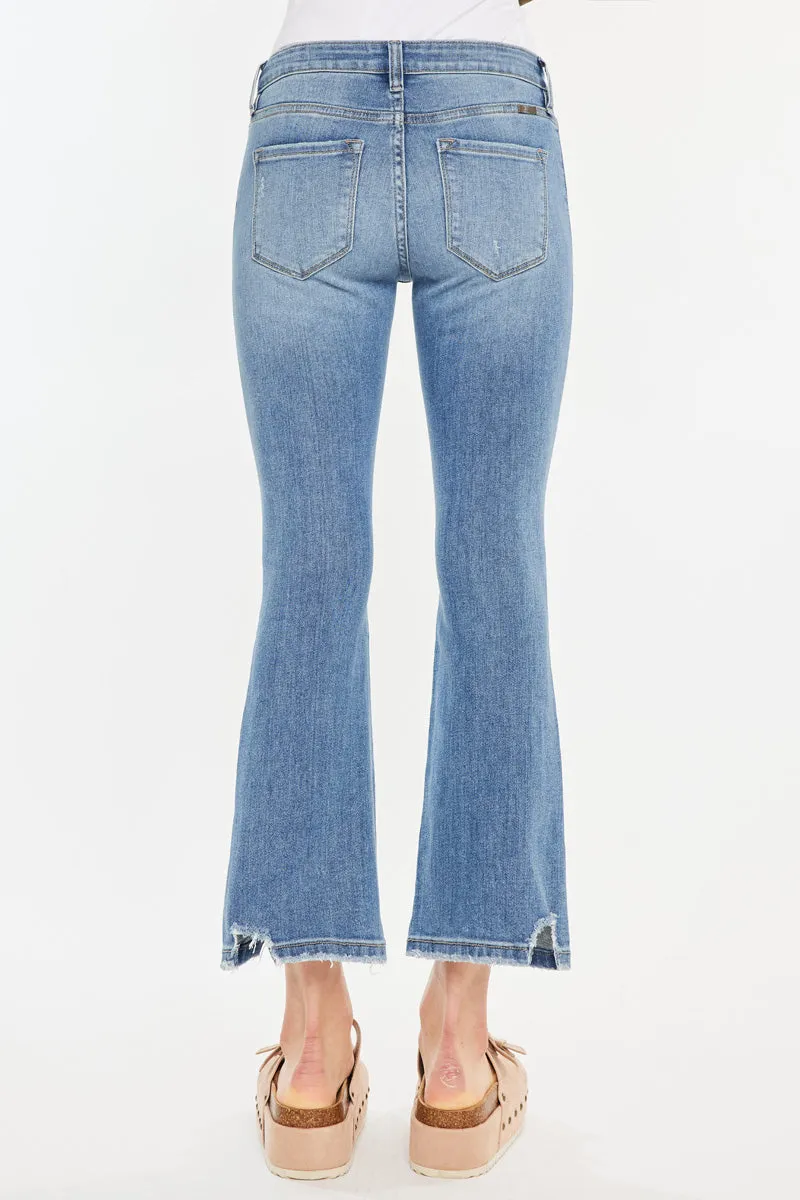 Savanna Mid Rise Cropped Flare Jean