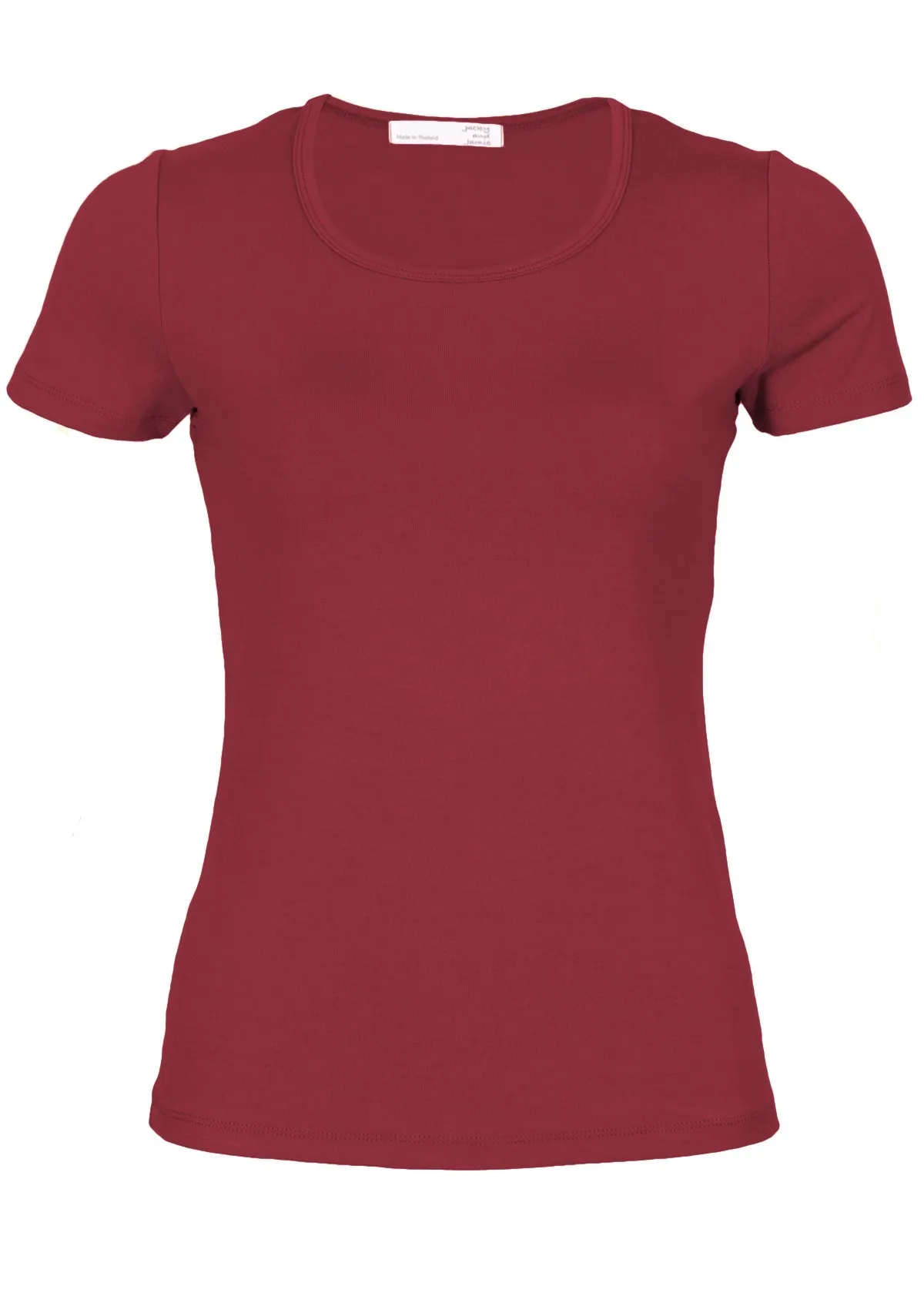 Scoop Neck T-Shirt Maroon