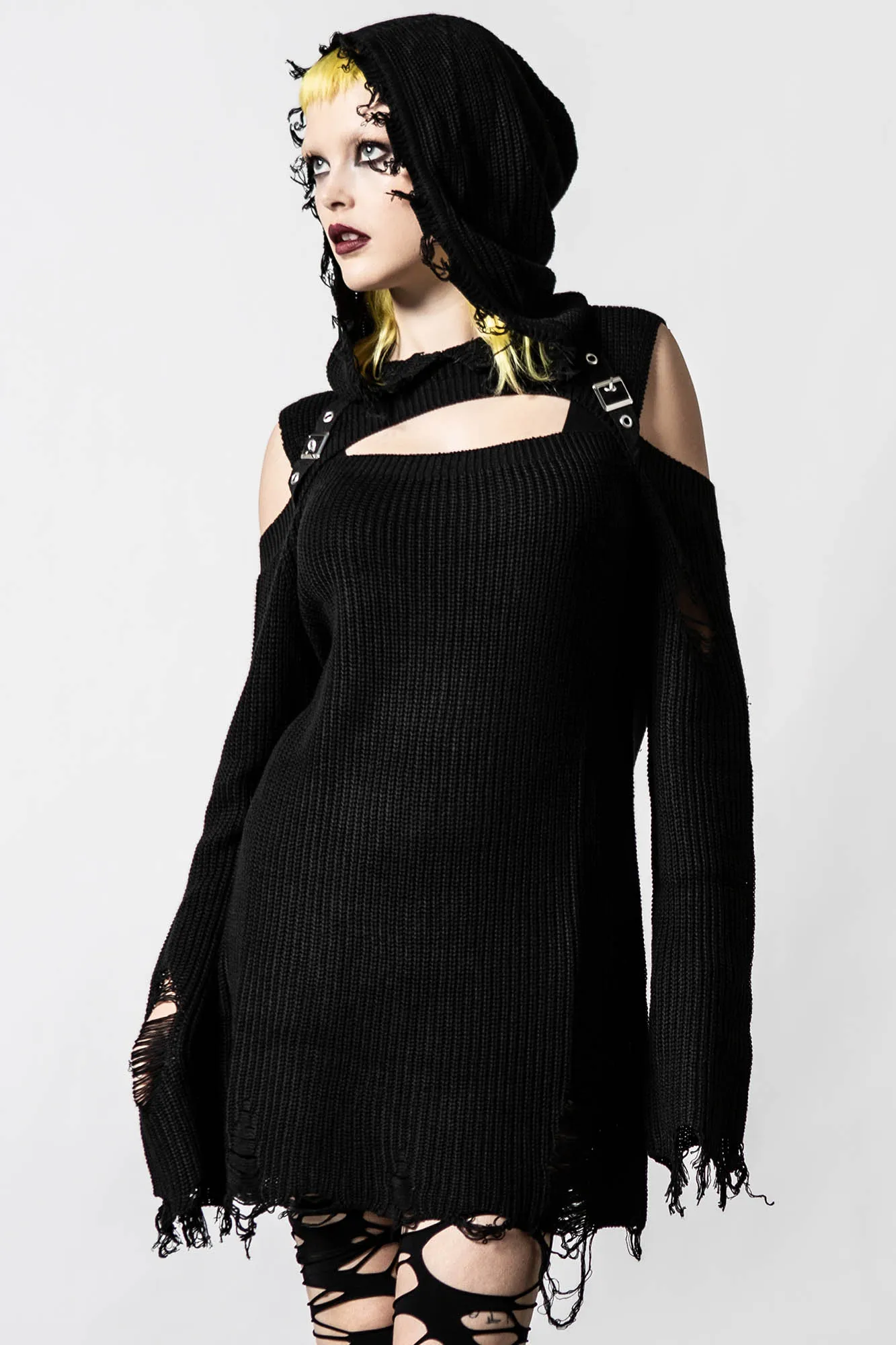 Sinister Shadows Hooded Sweater - Resurrect
