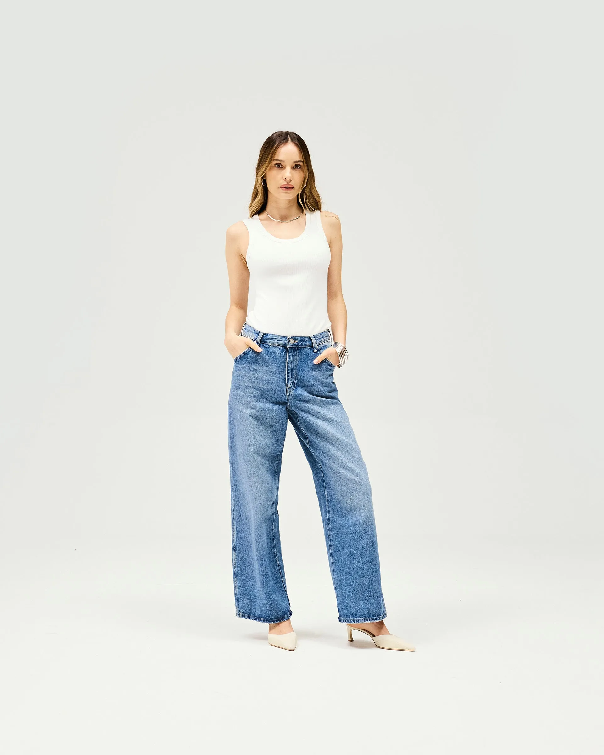 Skater Jean - Washed Blue
