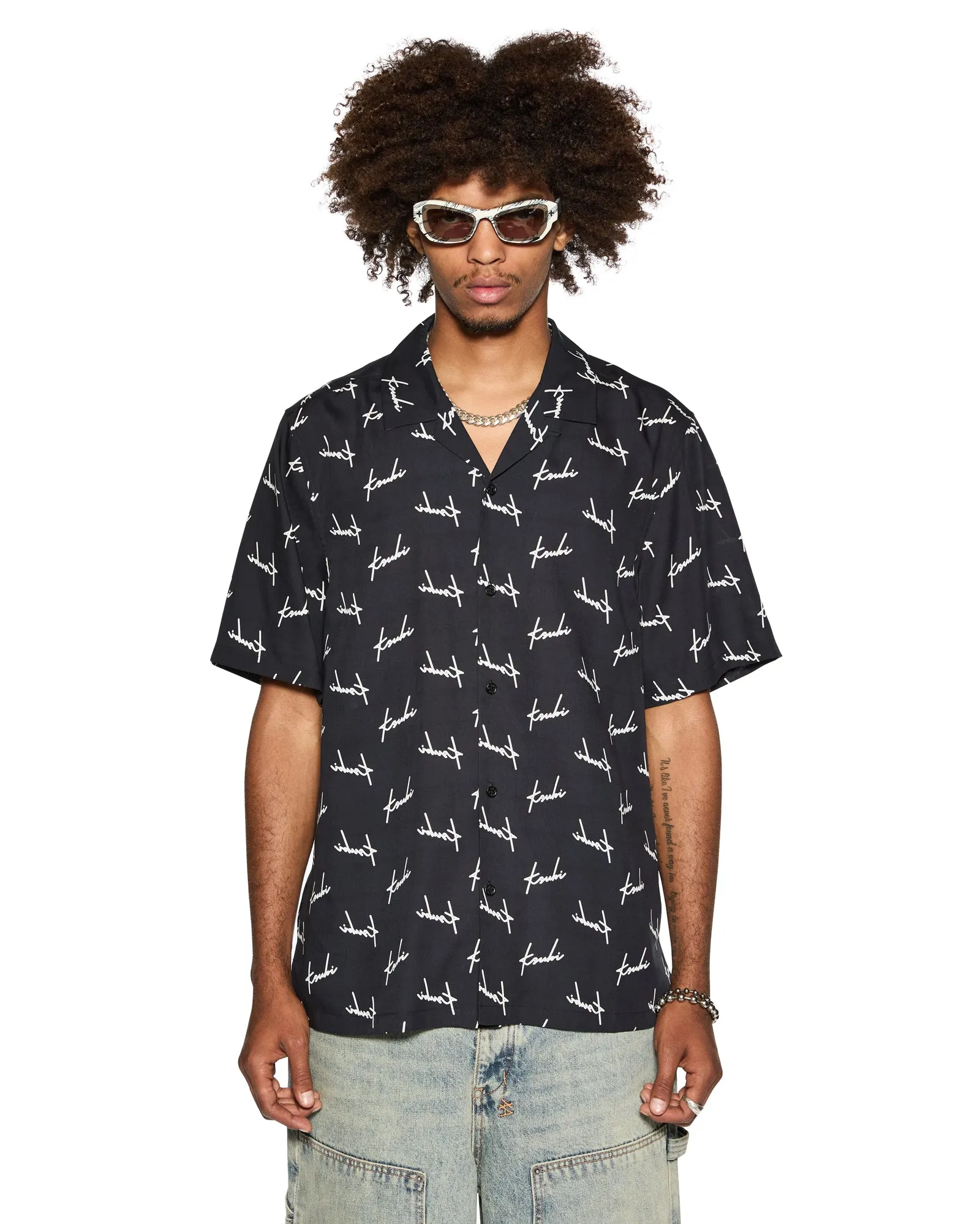 SKRIPT RESORT SS SHIRT BLACK