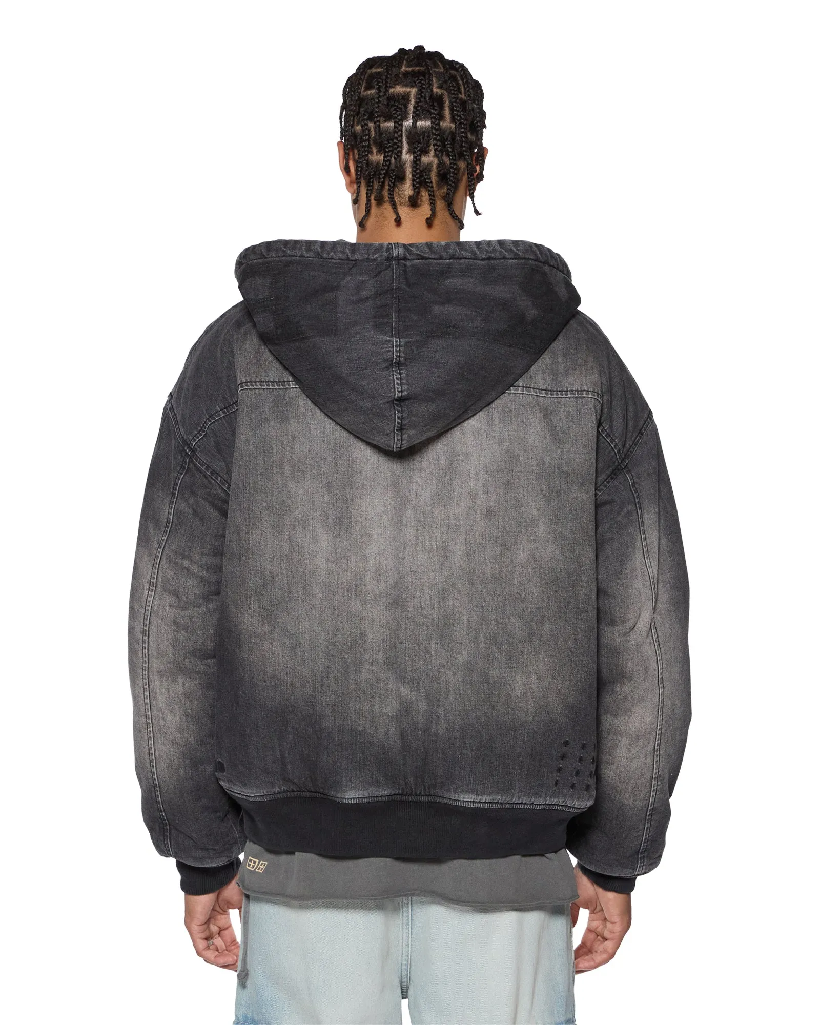 SLOUCH BOMBER JACKET FADED BLACK