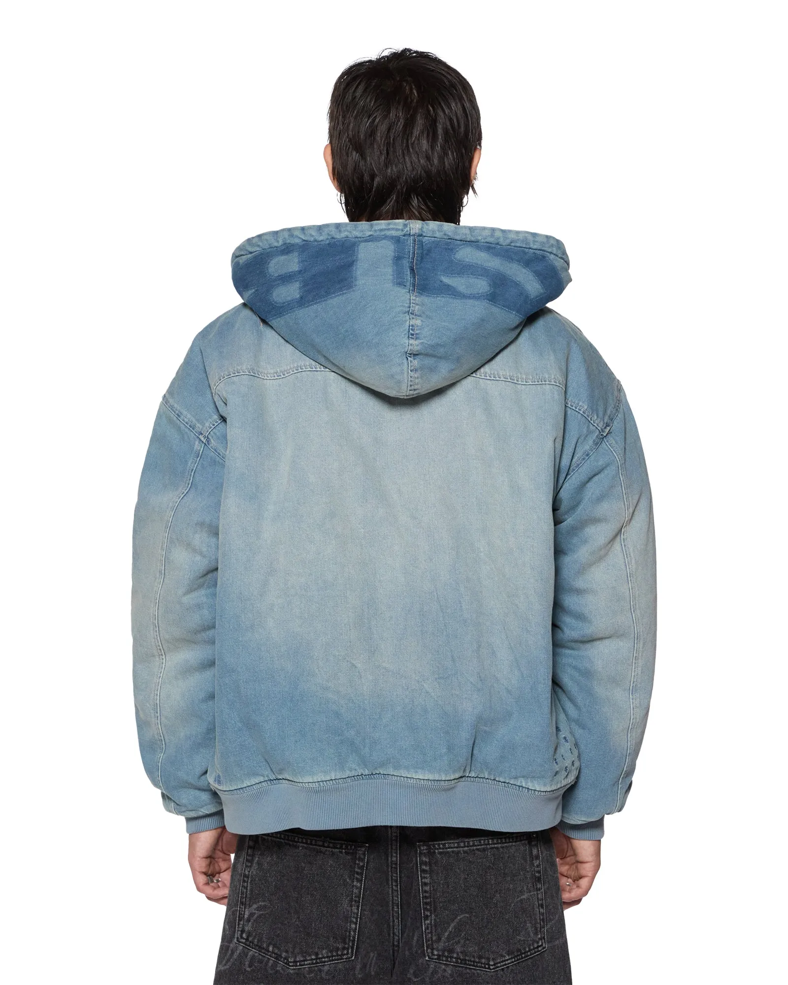SLOUCH BOMBER JACKET FADED INDIGO