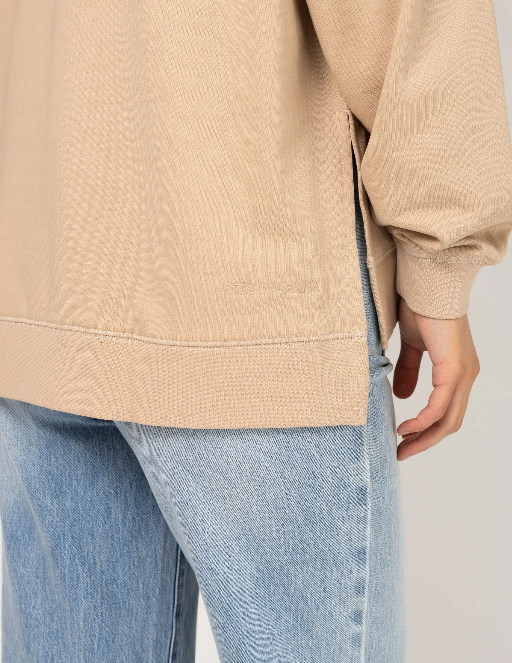 Stella   Gemma Sunday Sweater Leopard Logo Concrete