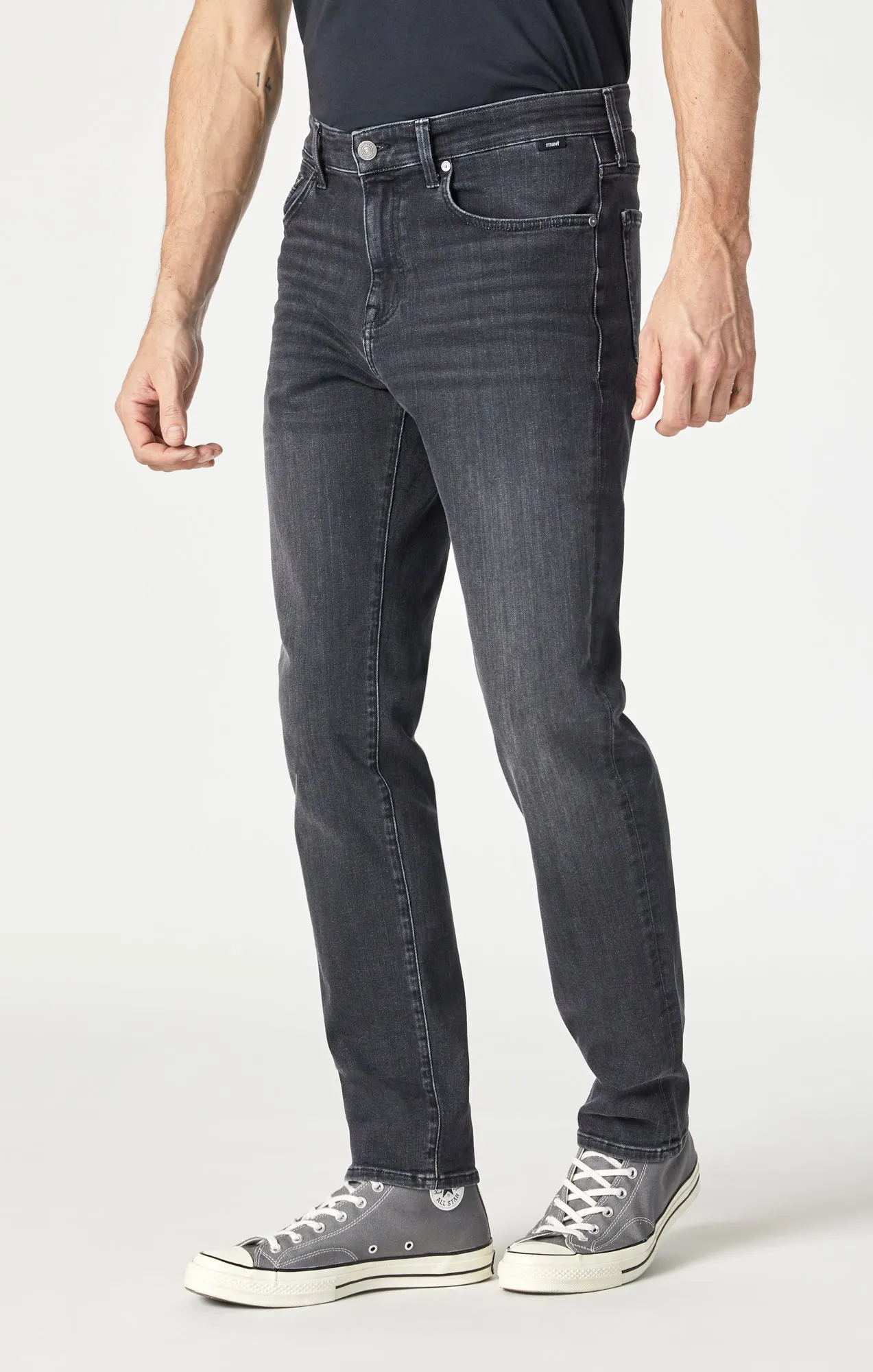 STEVE ATHLETIC FIT JEANS IN DARK SMOKE ORGANIC VINTAGE