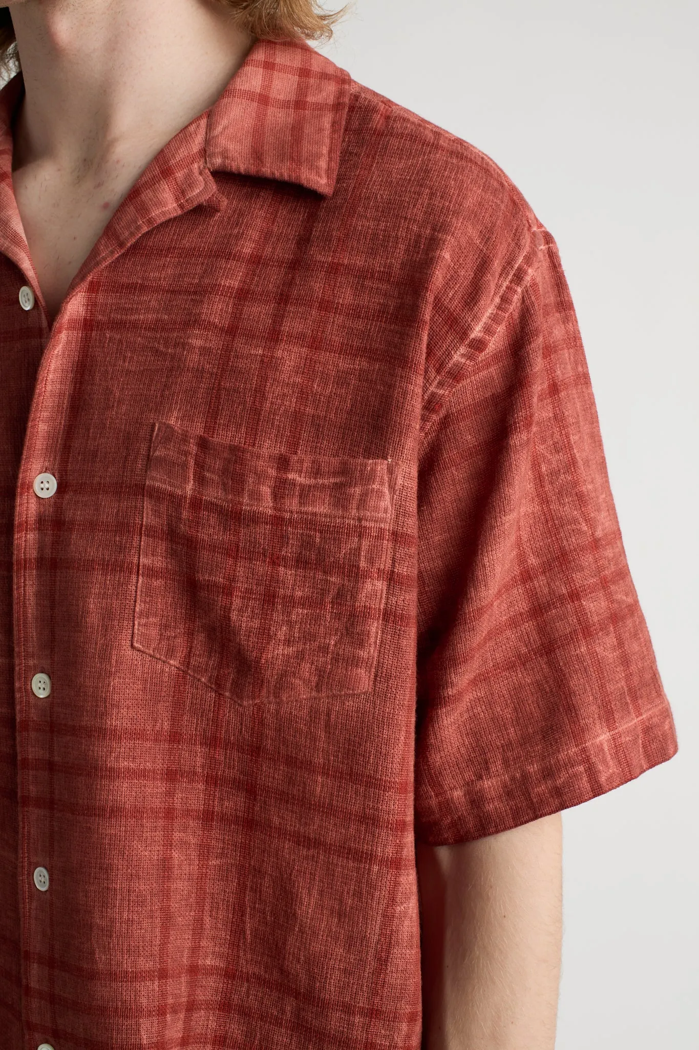 Stone Red Check Loose