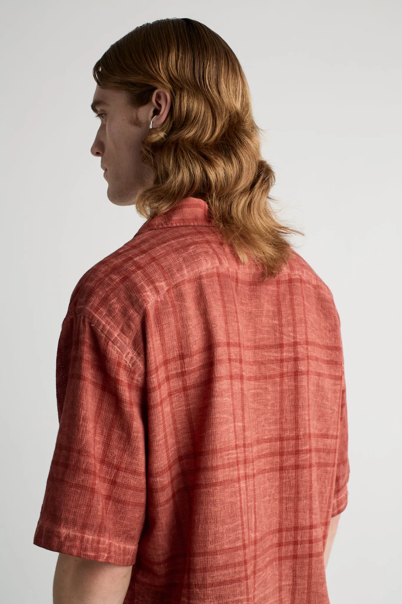 Stone Red Check Loose