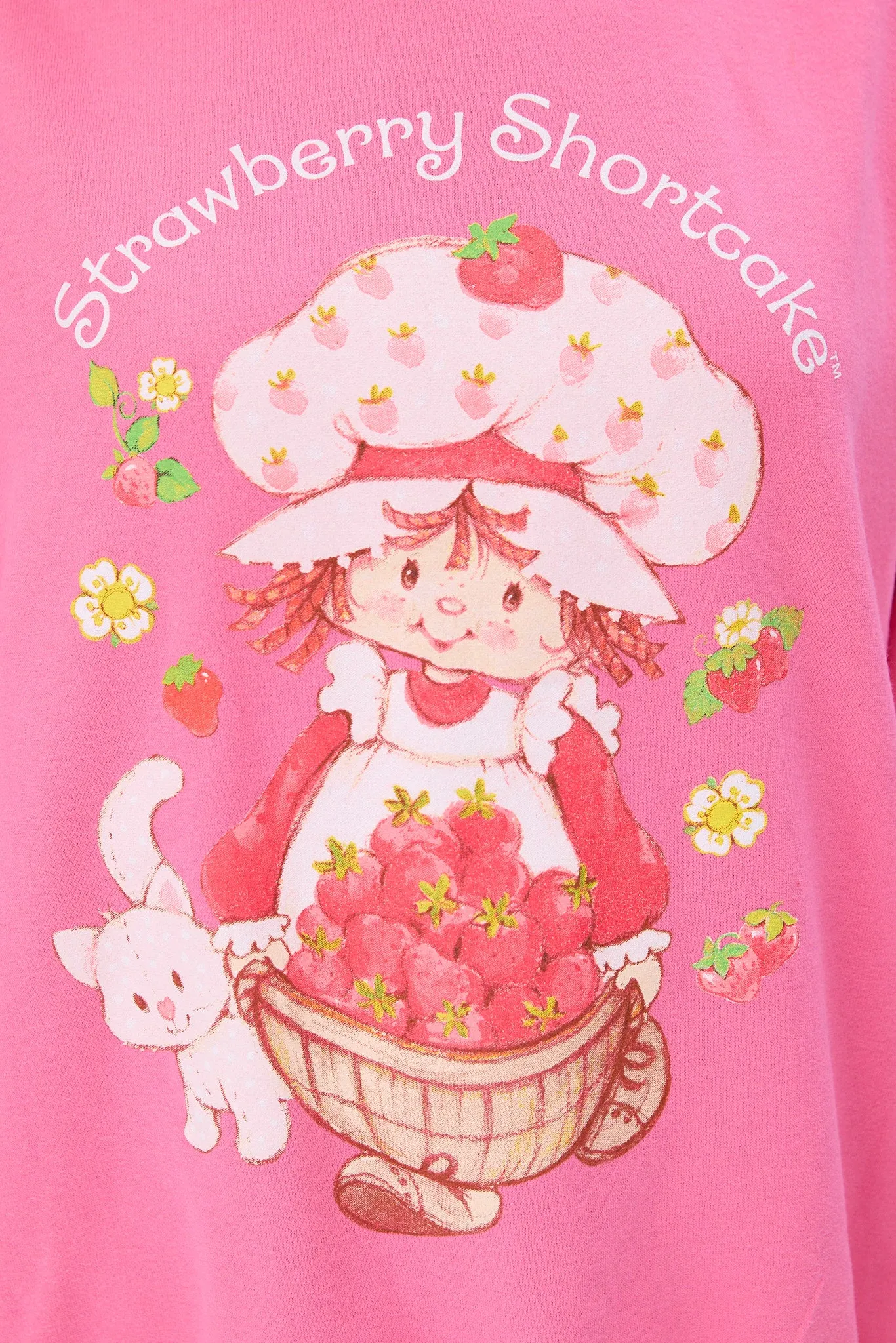 Strawberry Shortcake Graphic Crew Neck Sweatshirt