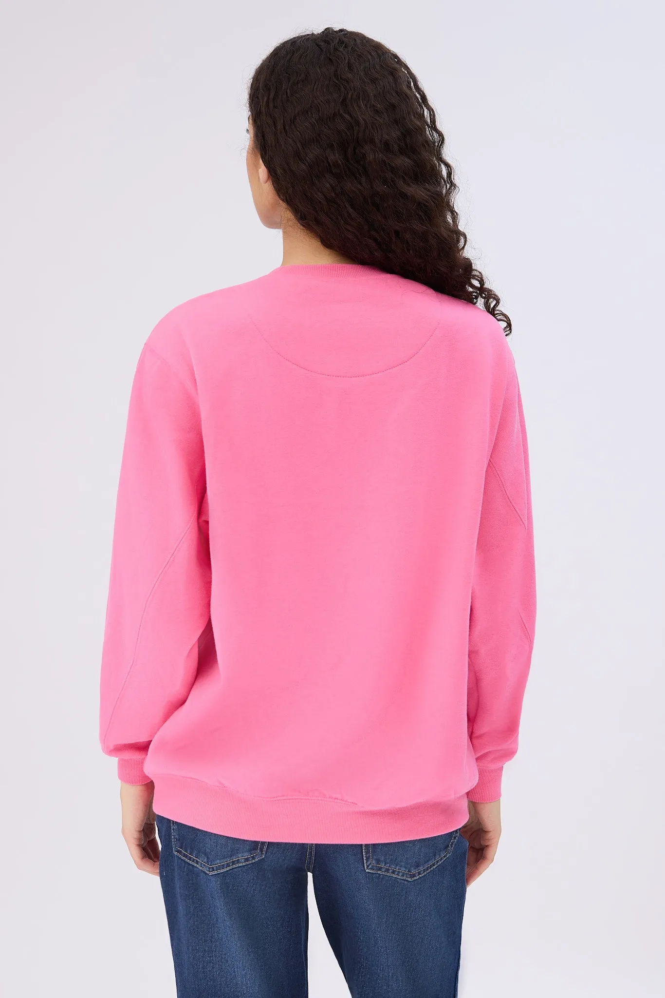 Strawberry Shortcake Graphic Crew Neck Sweatshirt