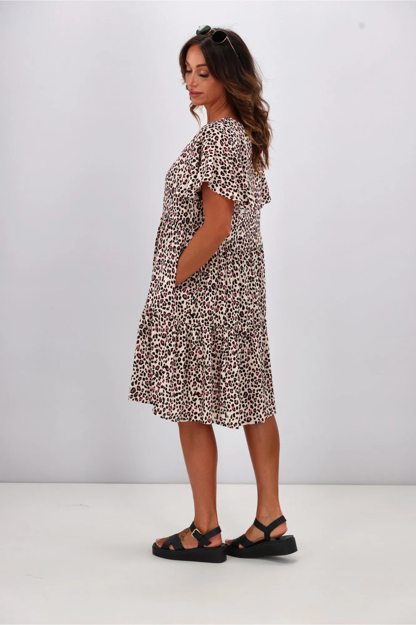 Sunday Boho Lillian Dress Leopard