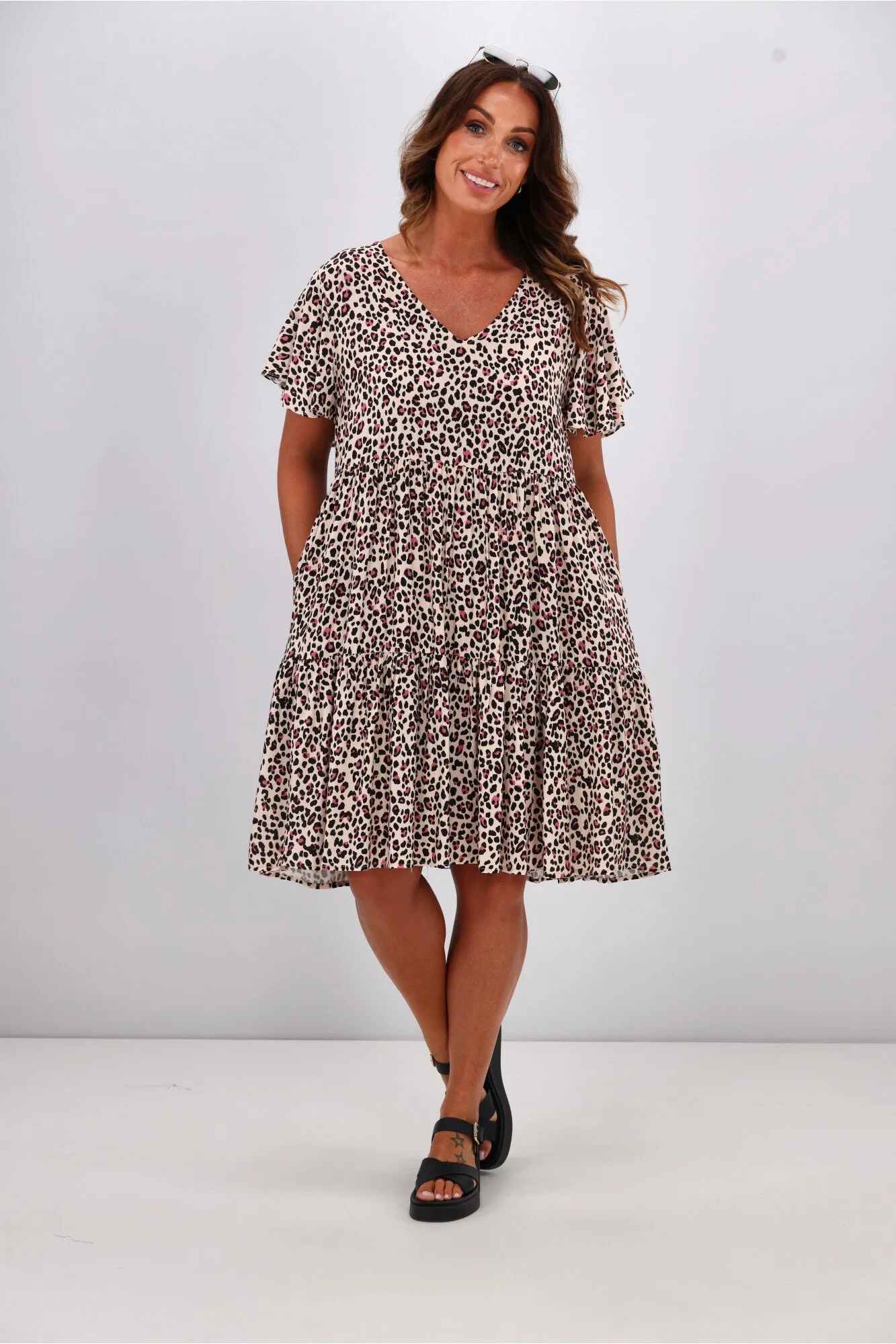 Sunday Boho Lillian Dress Leopard