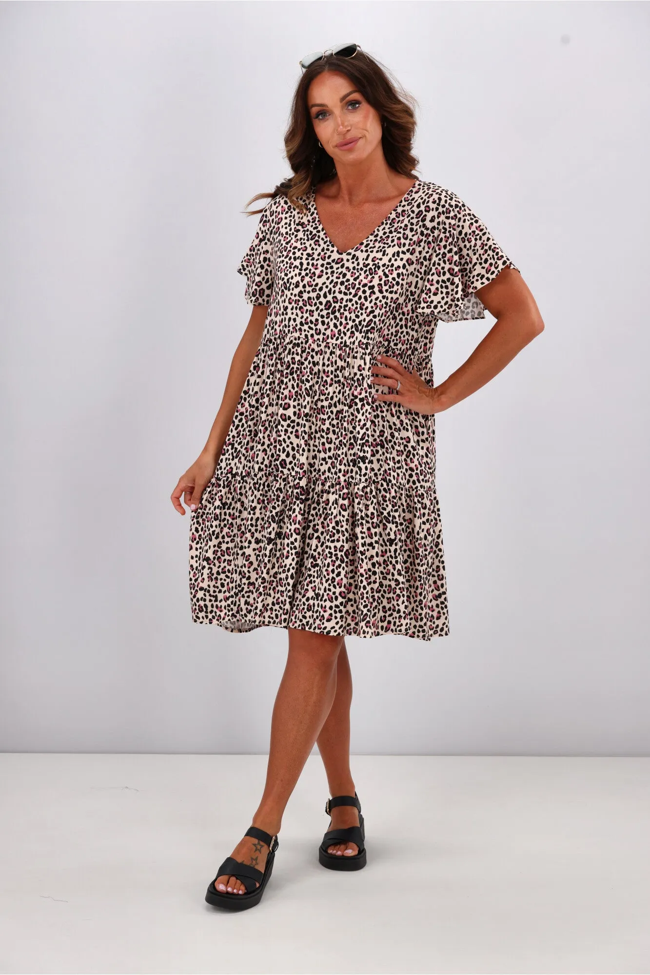 Sunday Boho Lillian Dress Leopard