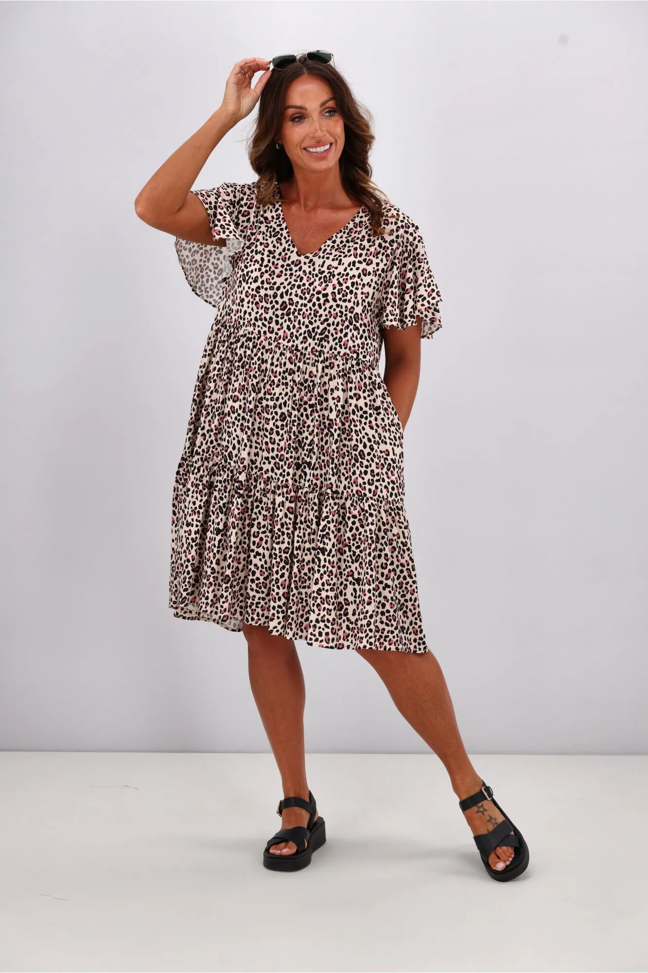 Sunday Boho Lillian Dress Leopard