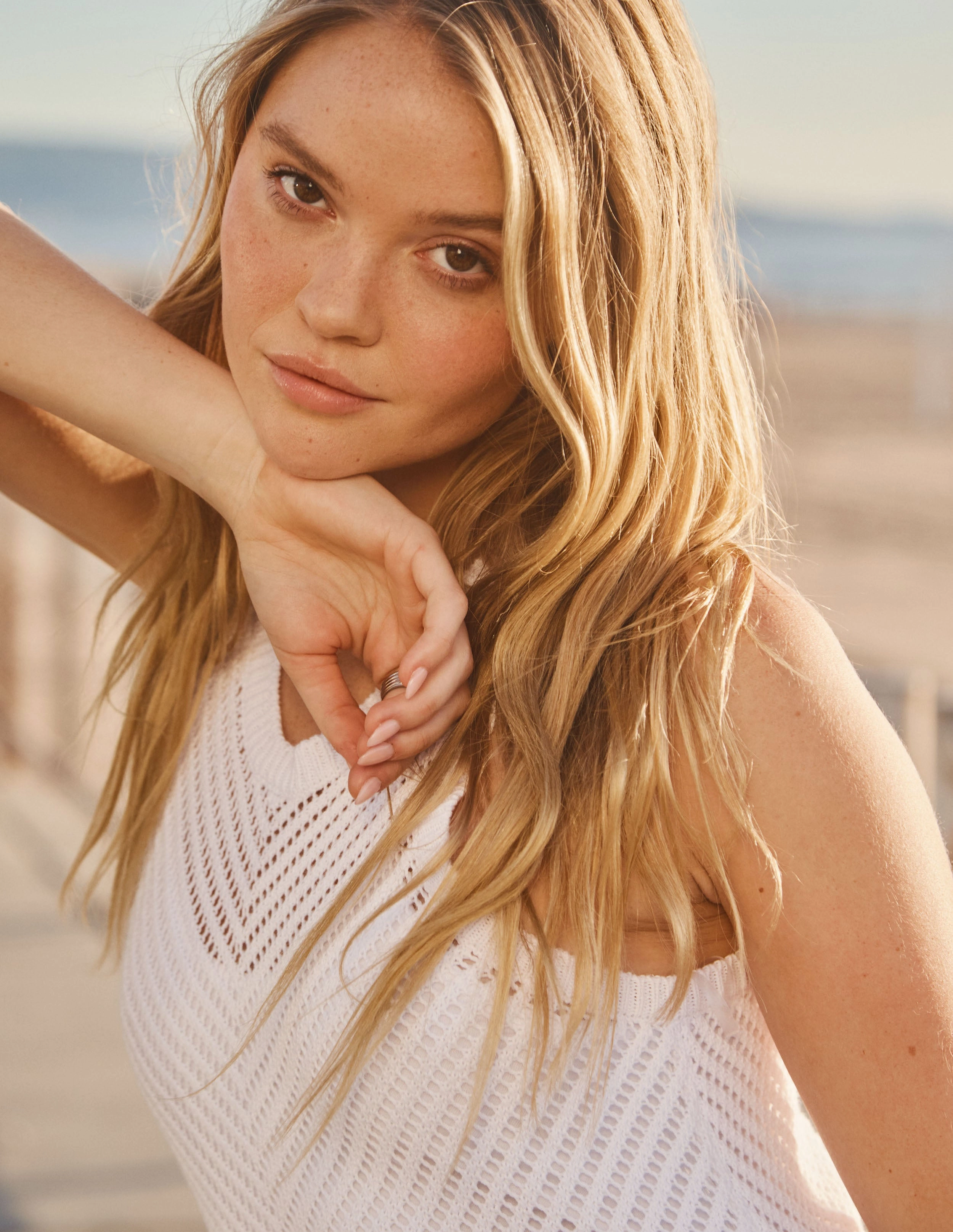 Sundry Racer Back Dress in Optic White