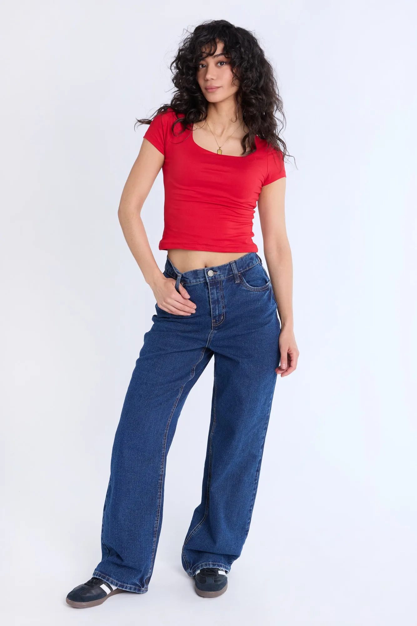 Super High Rise Comfort Waistband Baggy Jeans