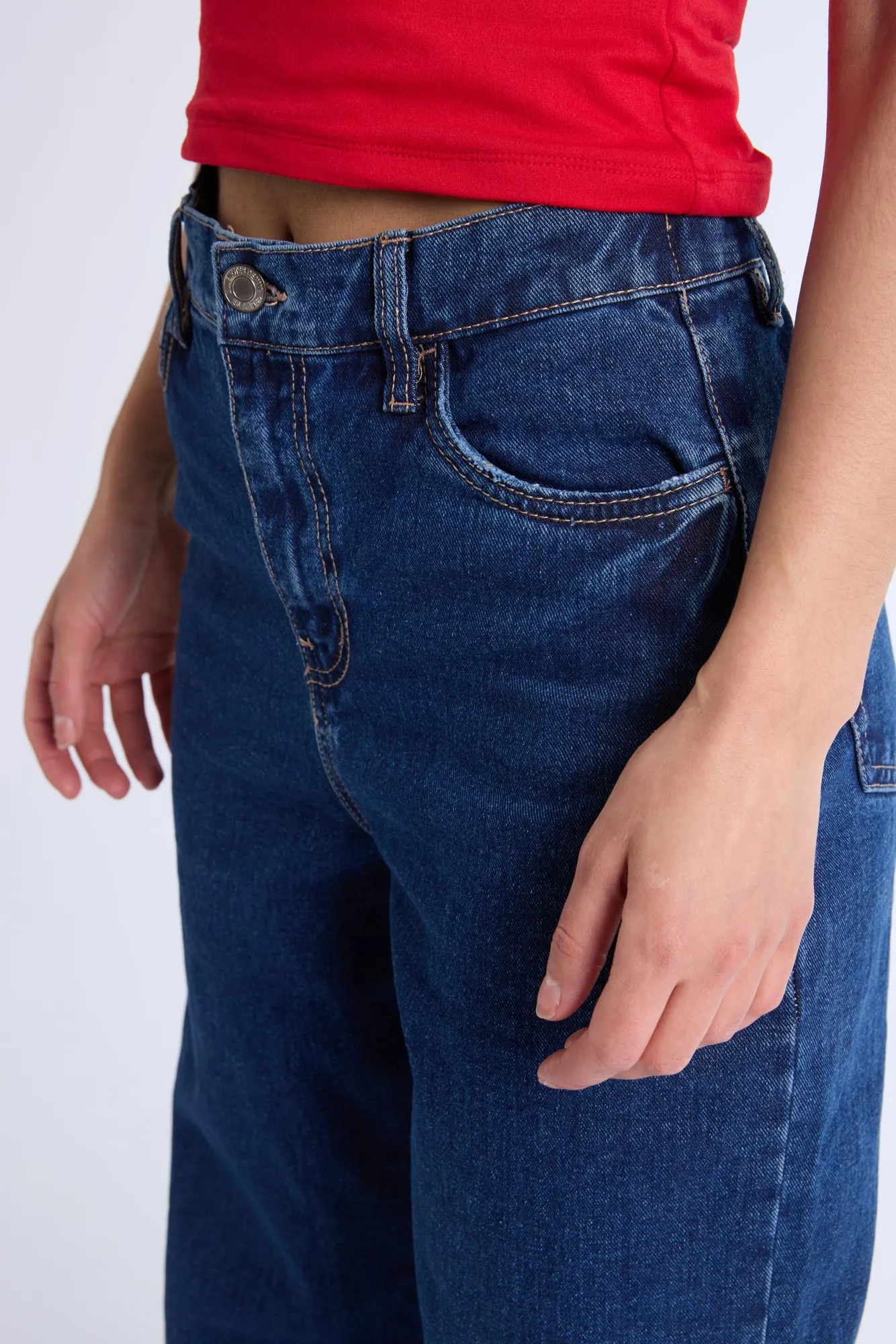 Super High Rise Comfort Waistband Baggy Jeans