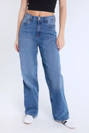 Super High Rise Comfort Waistband Baggy Jeans