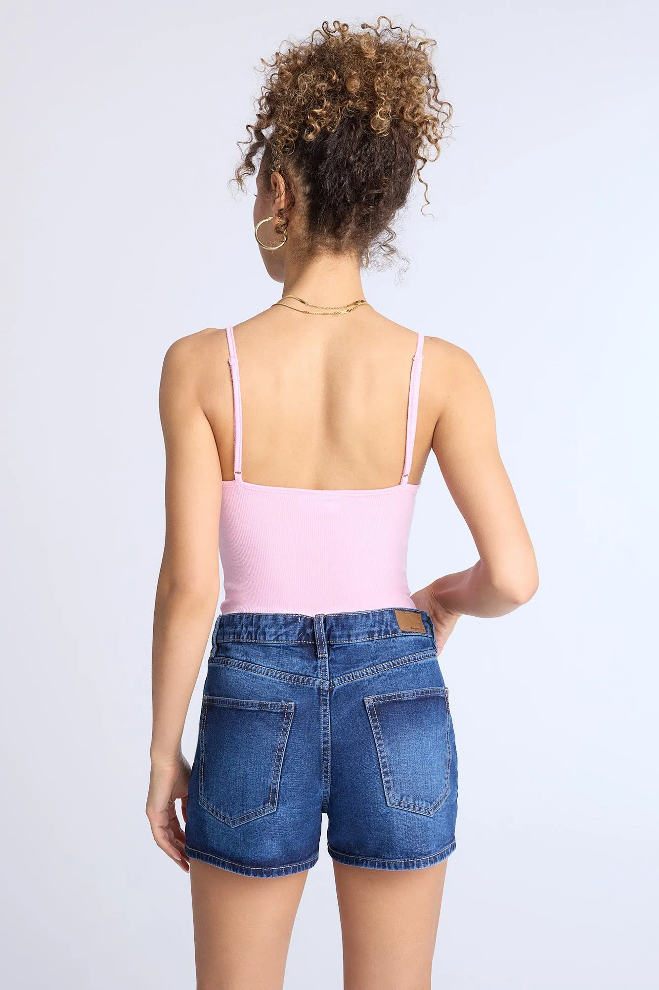 Super High Rise Relaxed Denim Shorts
