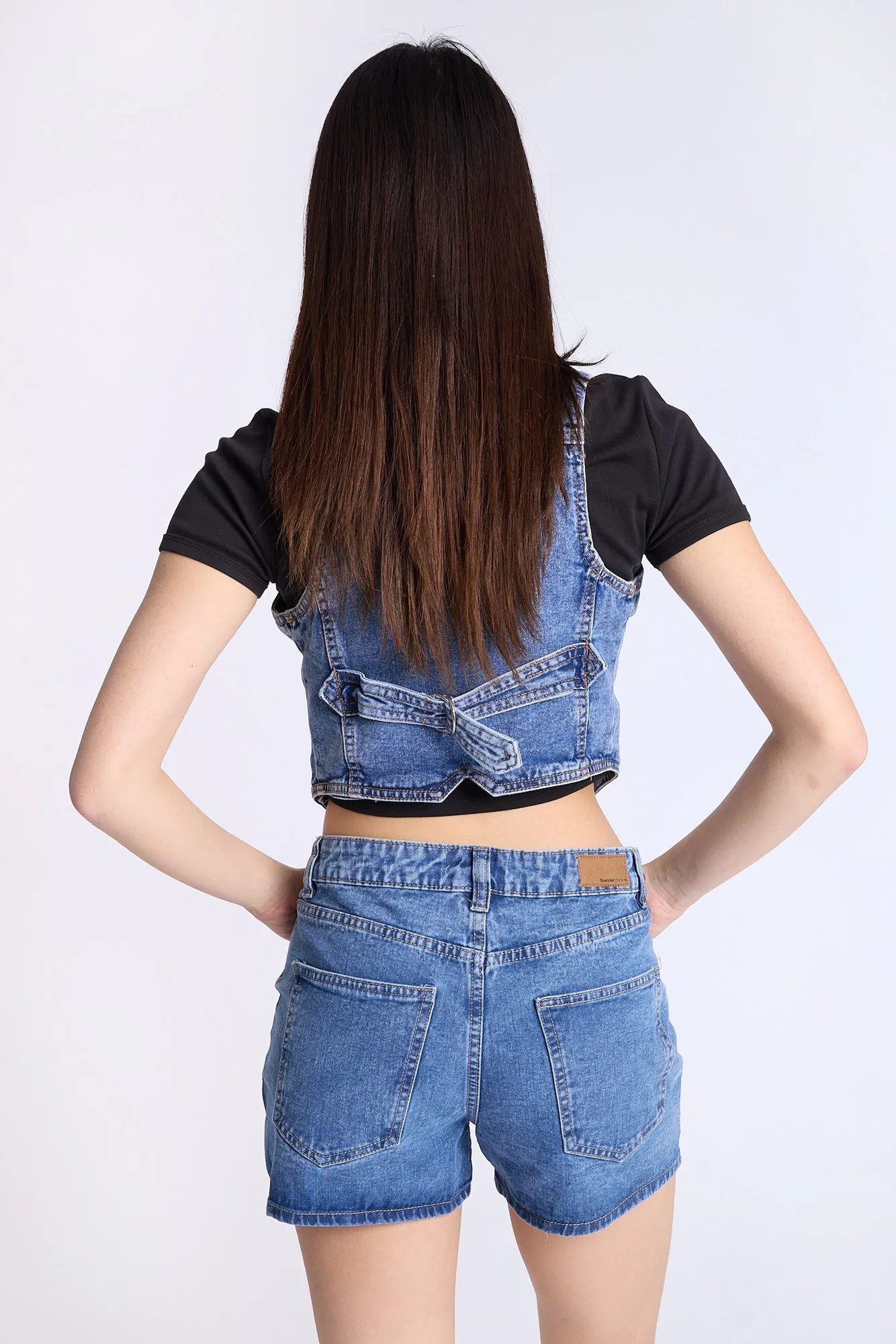Super High Rise Relaxed Denim Shorts
