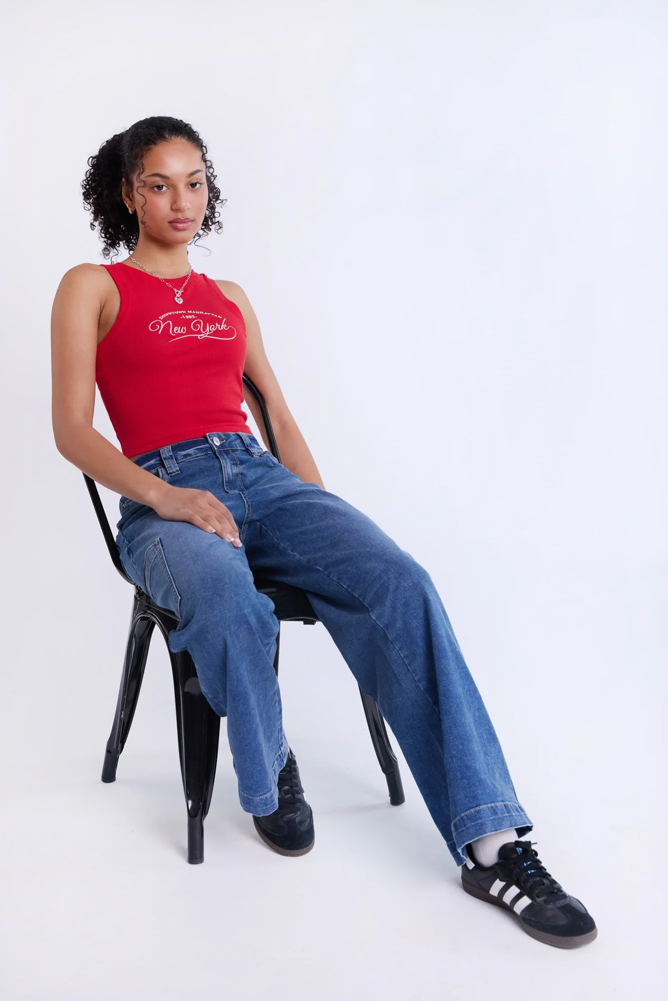 Super High Rise Wide Leg Cargo Jeans