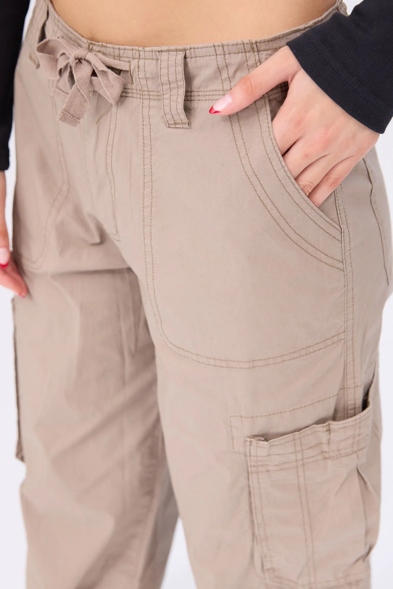 Super High Rise Wide Leg Cargo Pants