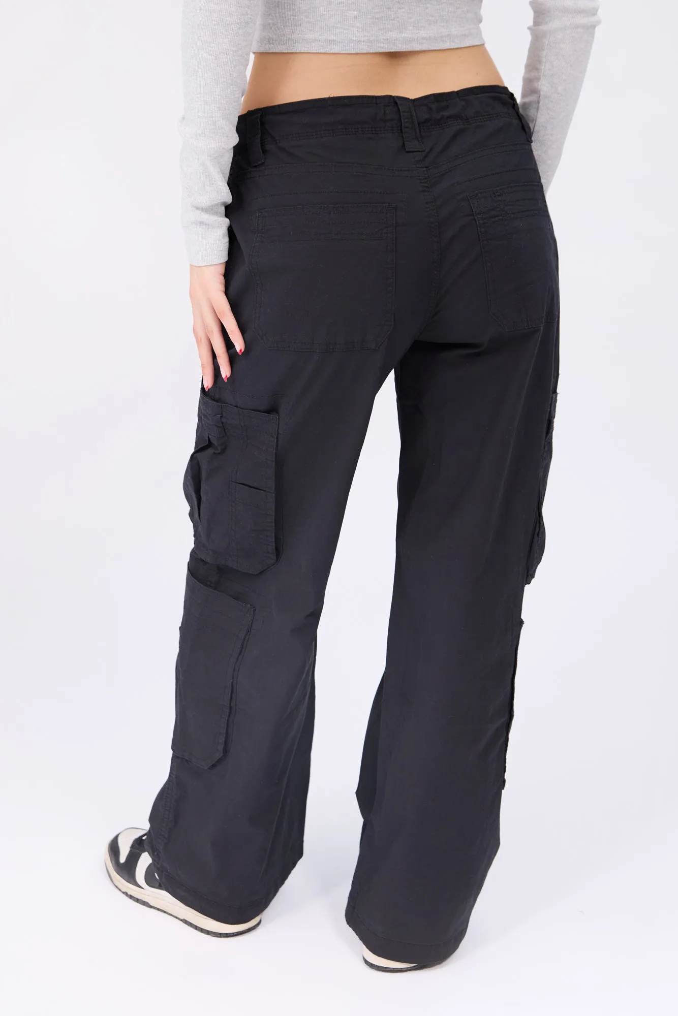 Super High Rise Wide Leg Cargo Pants