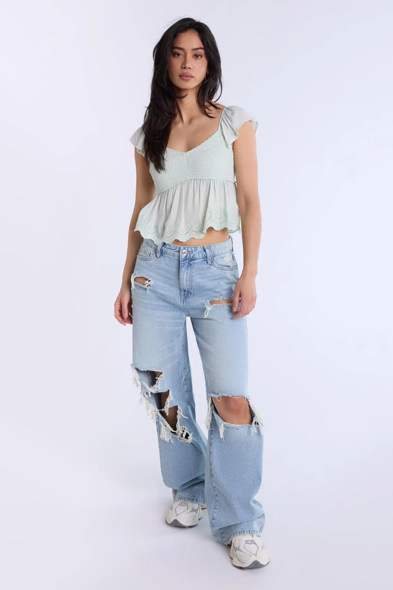 Super High Rise Wide Leg Jeans