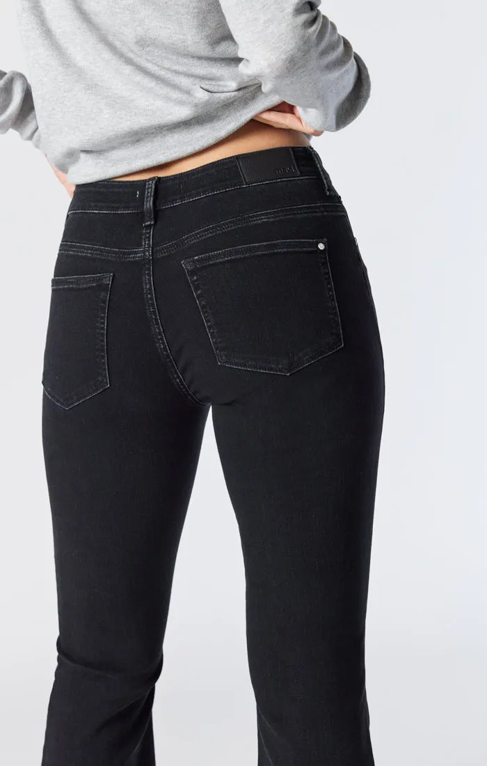 SYDNEY FLARE IN DARK SMOKE FEATHER BLUE