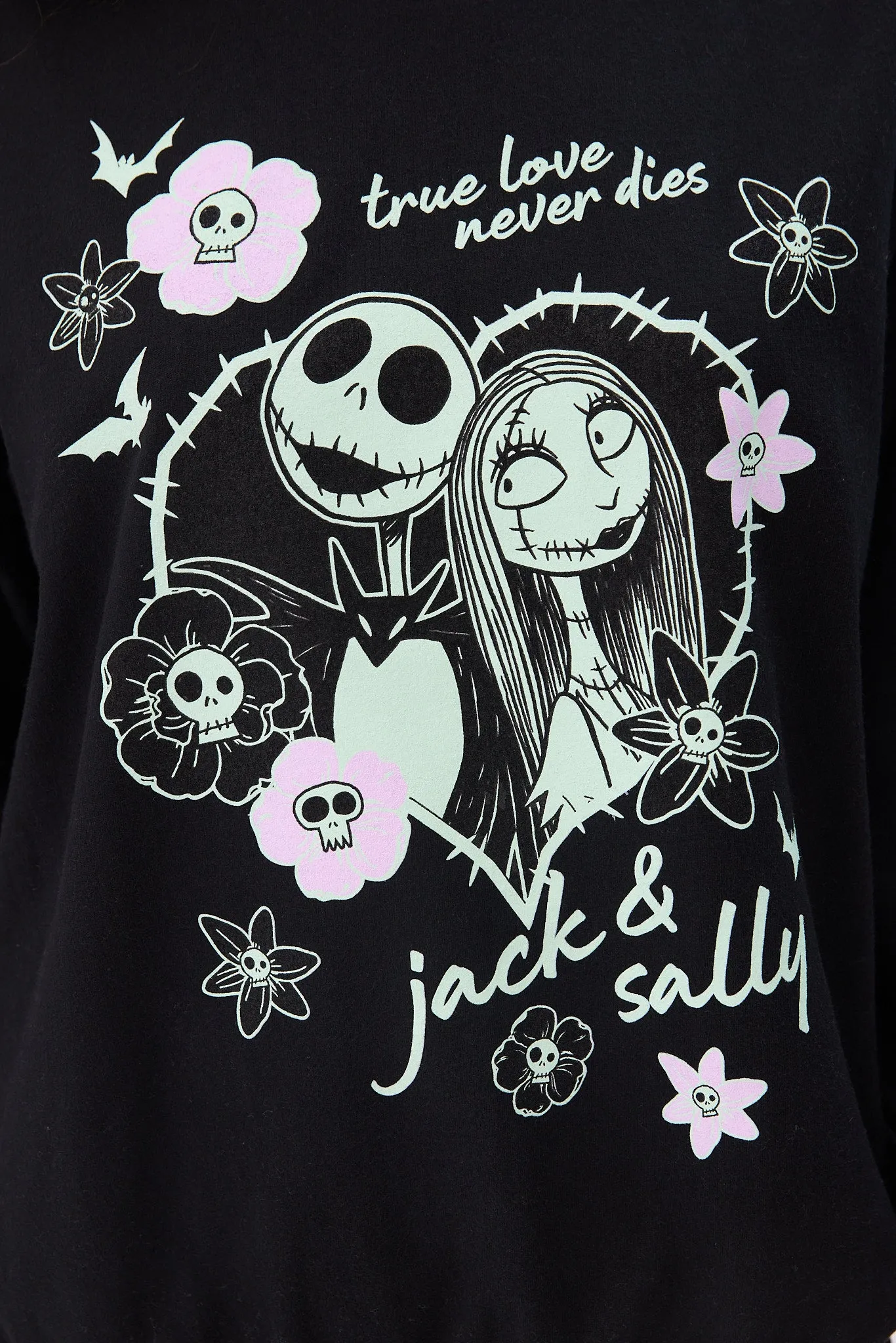 The Nightmare Before Christmas Graphic Crew Neck Sweatshirt