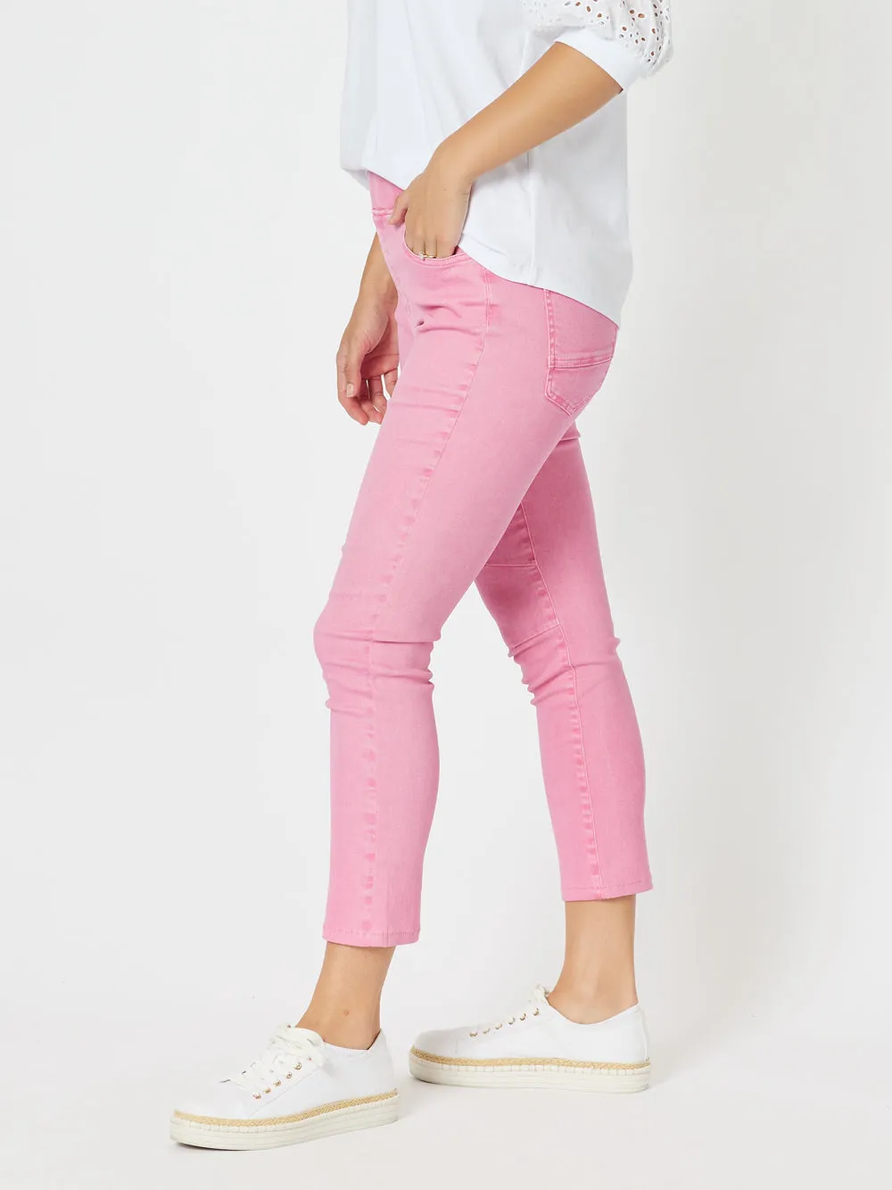 Threadz Bella Strech Jean Pink