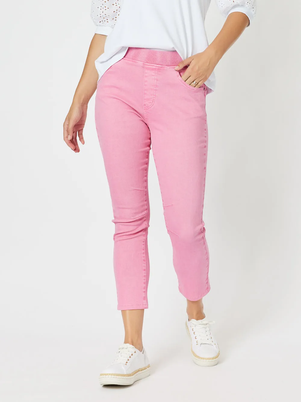 Threadz Bella Strech Jean Pink