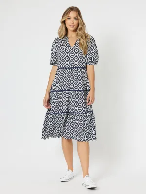 Threadz Diamond Dress Marine