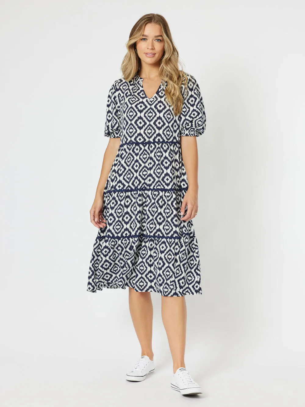 Threadz Diamond Dress Marine