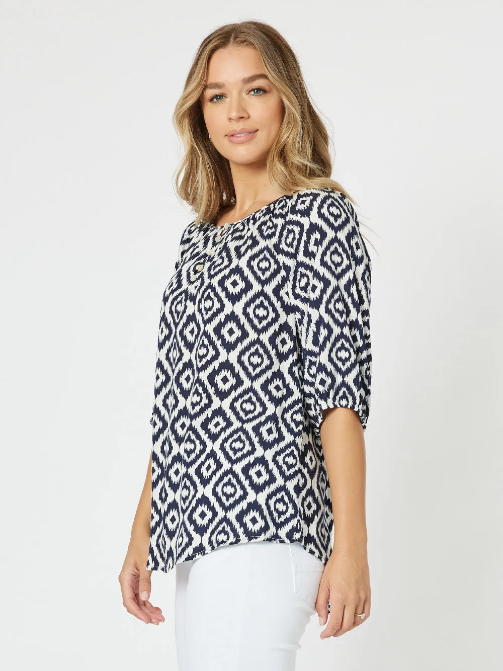 Threadz Diamond Tunic Marine
