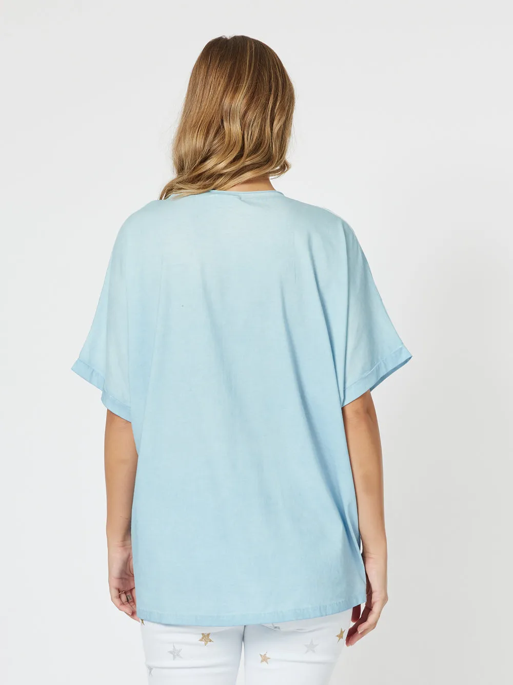 Threadz Hearts Tee Blue