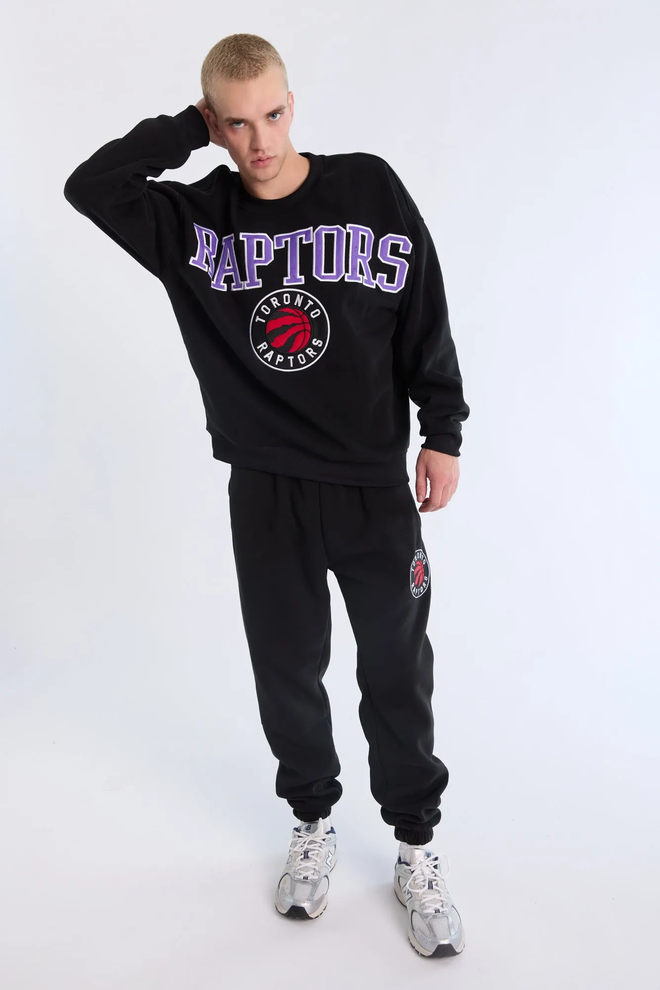 Toronto Raptors Graphic Crew Neck Oversized Sweatshirt