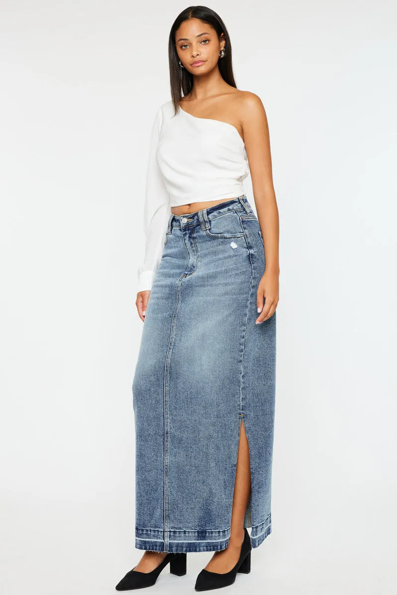 Tracy Maxi Denim Skirt