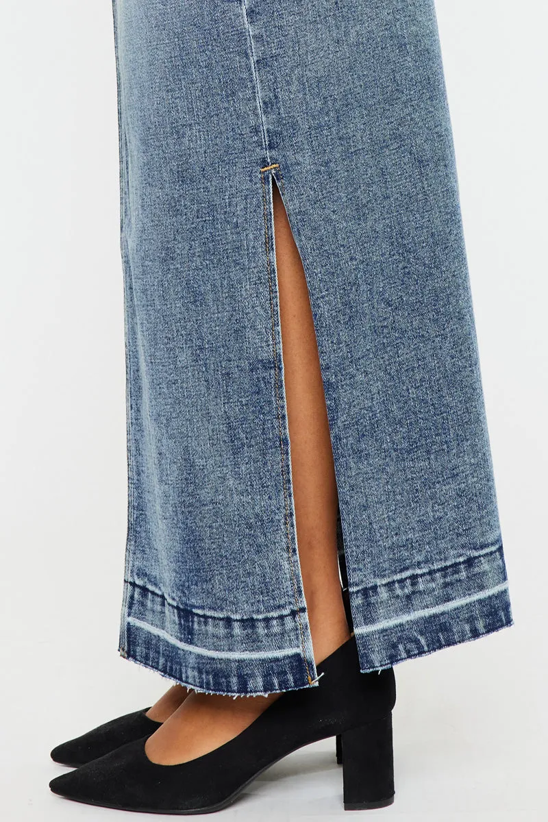 Tracy Maxi Denim Skirt