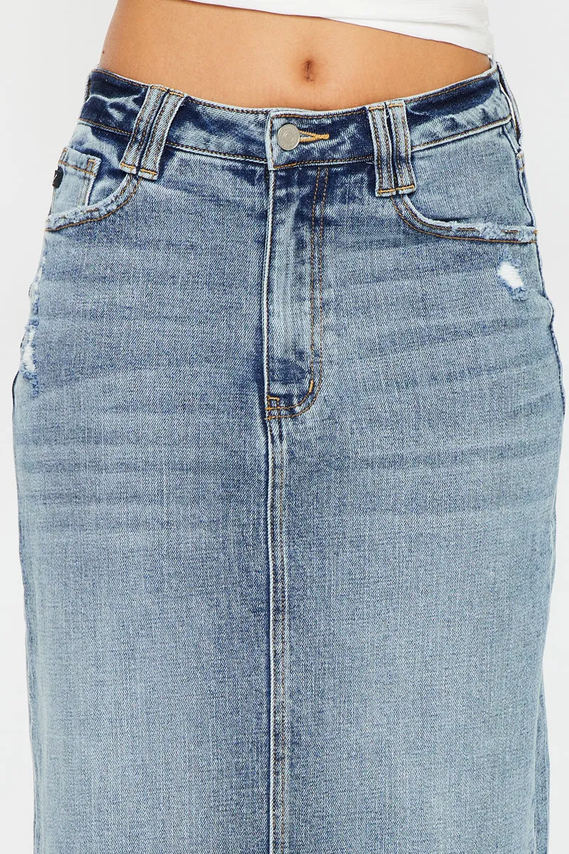 Tracy Maxi Denim Skirt