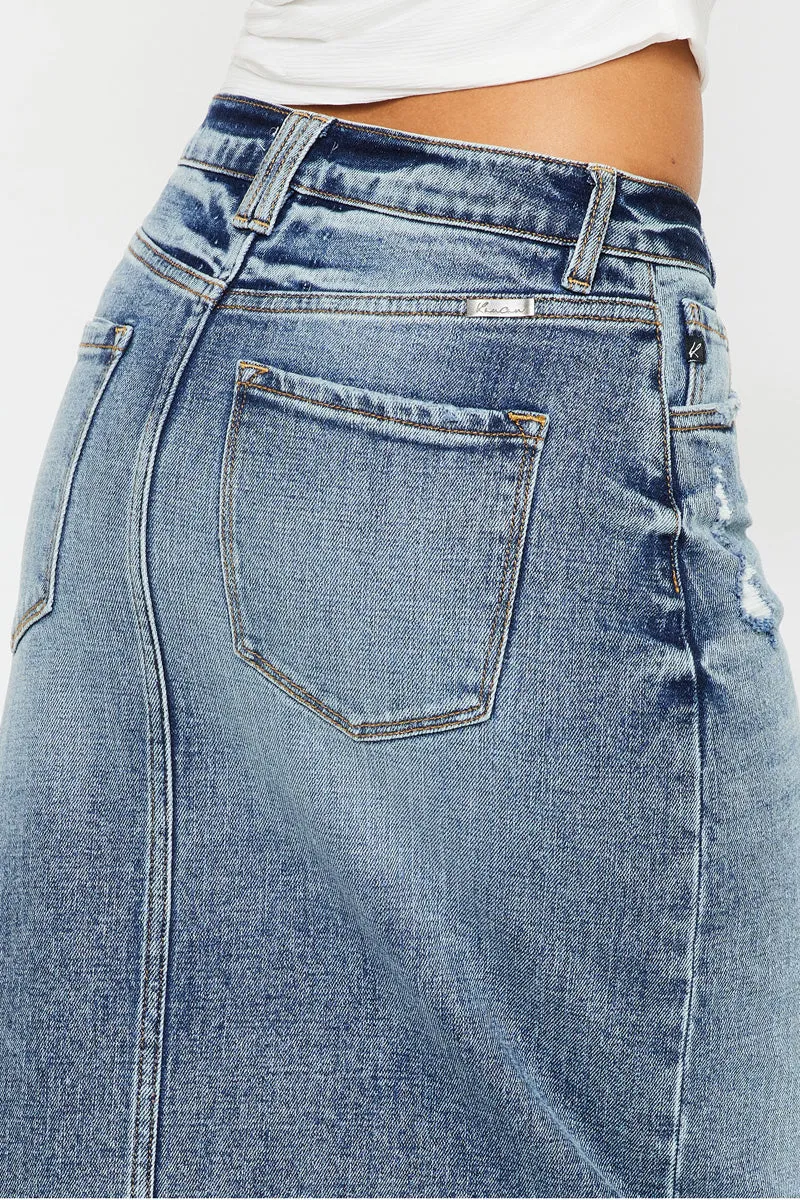 Tracy Maxi Denim Skirt